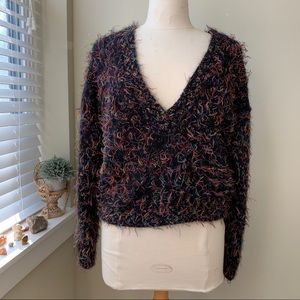 • vintage multi-color mohair sweater •